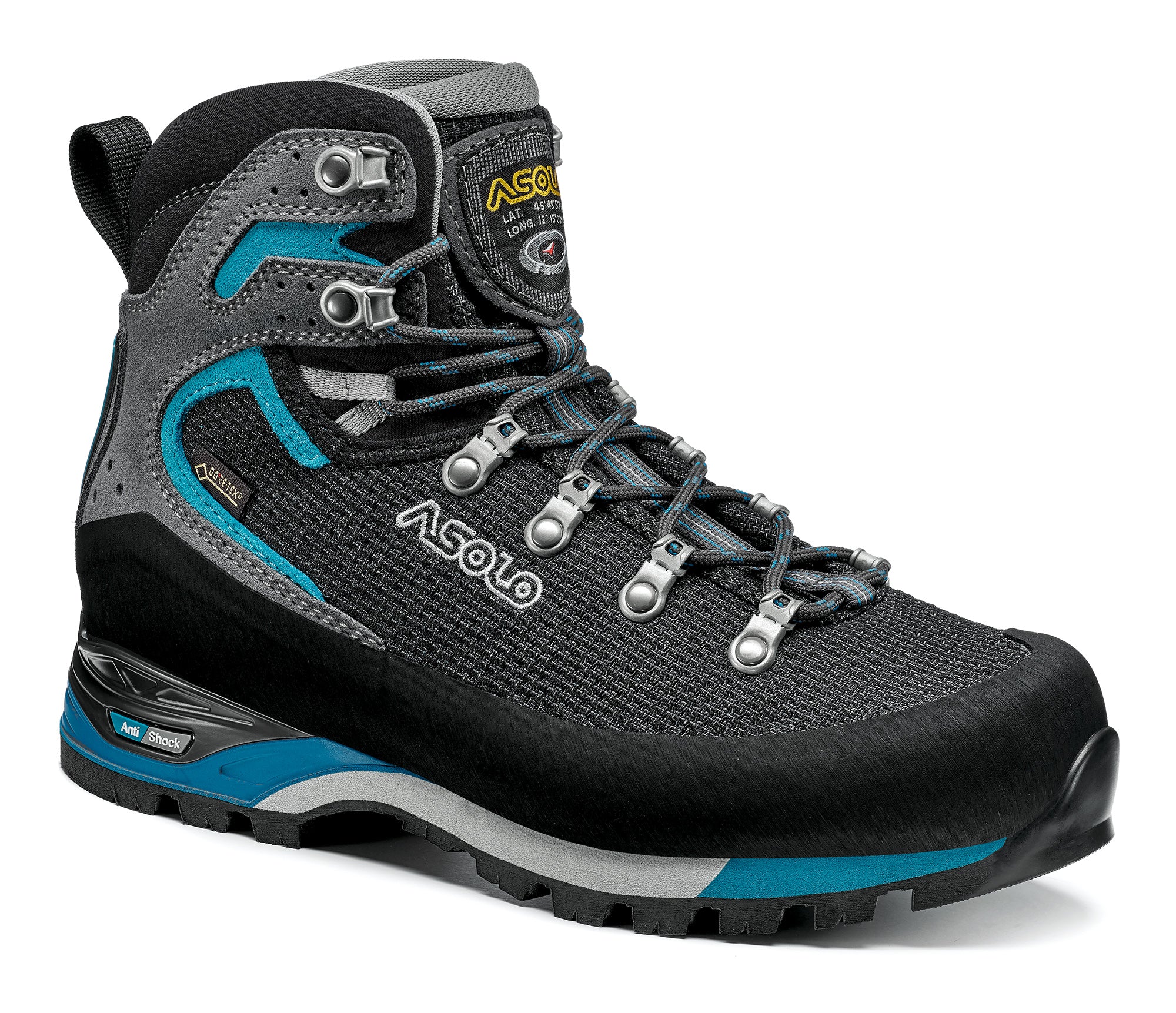 CORAX GV - Women's-6-BLACK/PEACOCK BLUE-ASOLO USA